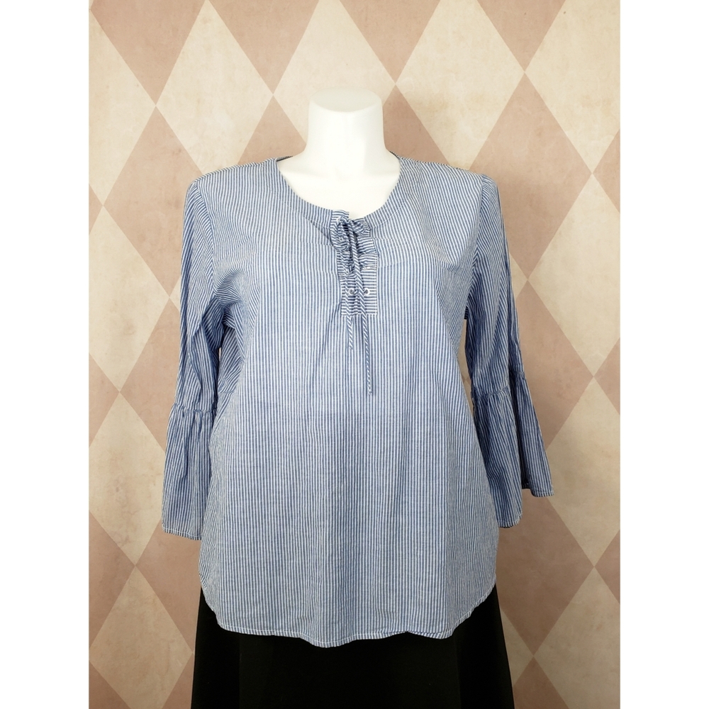 St. John's Bay | Pinstripe Top